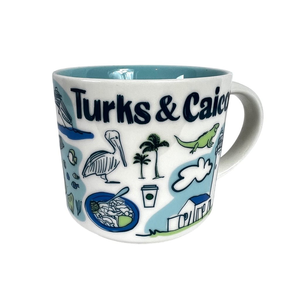Starbucks Turks & Caicos Been There Series 2020 Mug 14 oz Tropical Coffee